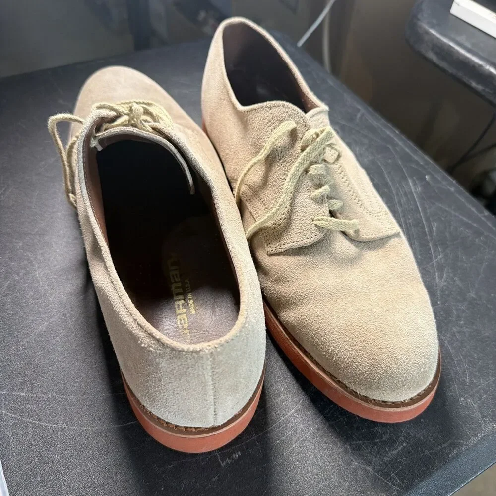 Jarman Size 13 D sand sueded leather